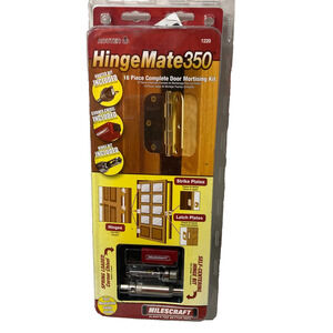Milescraft HingeMate 350 Door Mortising Kit 1220 – 16-Piece Set – NEW SEALED